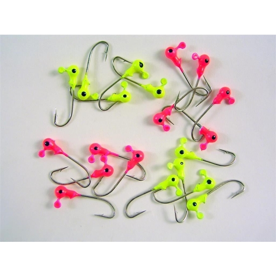 20 x WILSON JIG HEADS PAINTED 1/32oz FOR SOFT PLASTICS - BREAM - WHITING - BASS