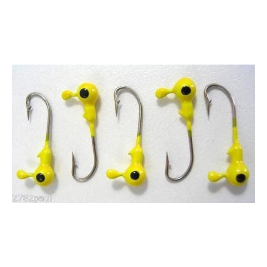WILSON JIG HEADS PAINTED 1/32oz FOR SOFT PLASTICS - 5pc