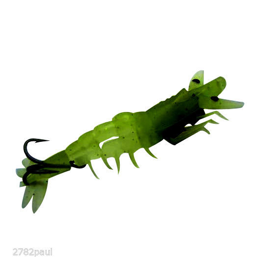 AUSSIE PRAWN STAR JUNIOR - LUMENITE 85mm BRAND NEW LURE "GLOWS"
