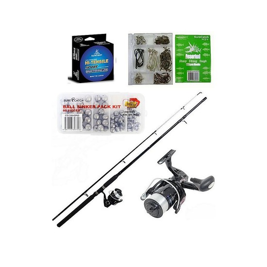 Shakespeare 6'6" 2-6Kg Vigilante Rod & Reel Combo With 200 Pieces of Tackle
