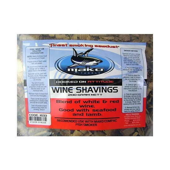 MAKO - FINEST SMOKER DUST - WINE CHIPS FOR FISH, MEAT OR POULTRY