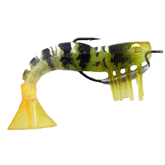 ZEREK LIVE SHRIMP - 89mm PRE RIGGED LUMO EYES - COLOUR 09 - KEVLAR JOINTED BODY