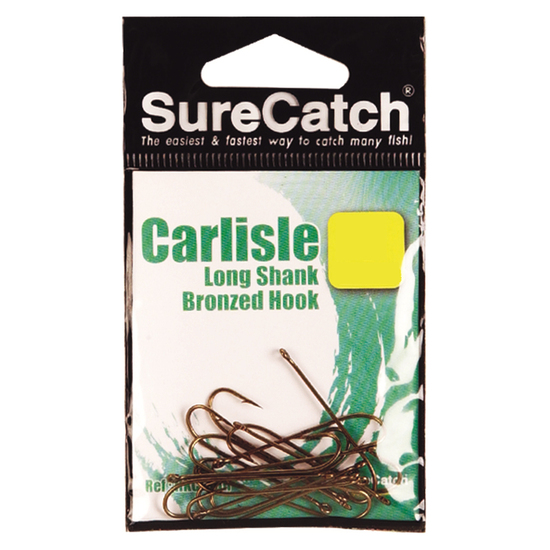 Surecatch Carlisle Long Shank Hooks - Size 1 Qty 15