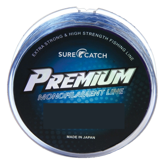300m Spool of Surecatch Premium Monofilament Fishing Line - Blue Mono Line [Breaking Strain: 8lb]