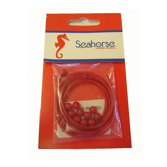 Seahorse Red Plastic Whiting Tube & Beads