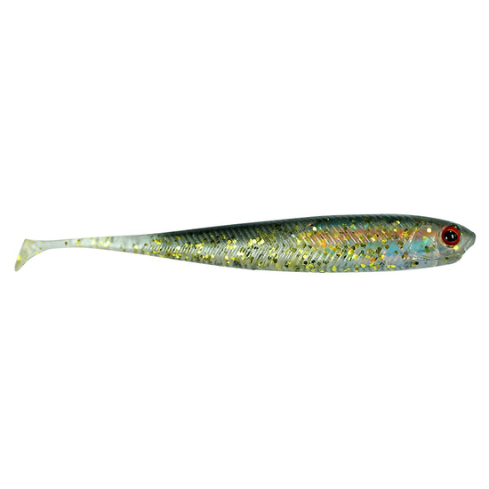 6 Pack of 110mm Zerek Live Flash Minnow Wriggly Soft Plastic Fishing Lure Col:08