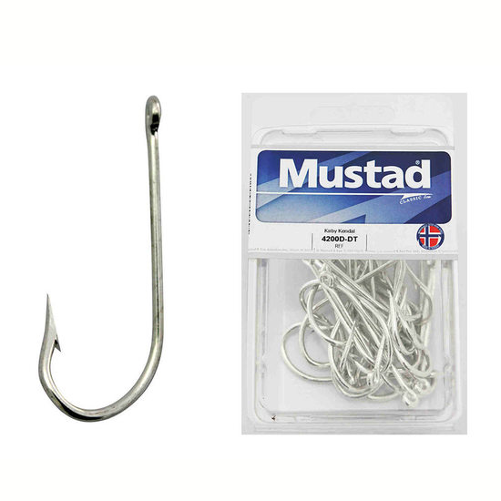 Mustad 4200D - Size 2 Qty 50 - Kirby Kendal Ringed Duratin