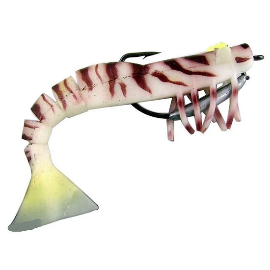 Zerek Live Shrimp - 127mm Pre Rigged Lumo Eyes - Colour 12 - Kevlar Jointed Body