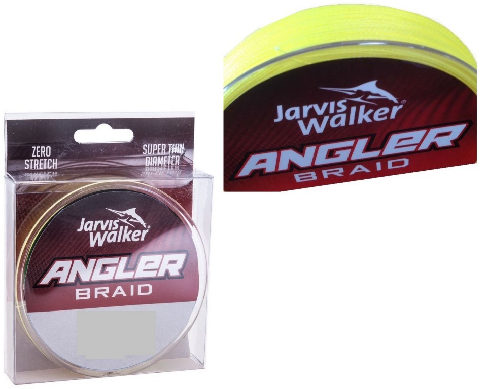 150yd Spool of 20lb Jarvis Walker Angler Braid - Chartreuse