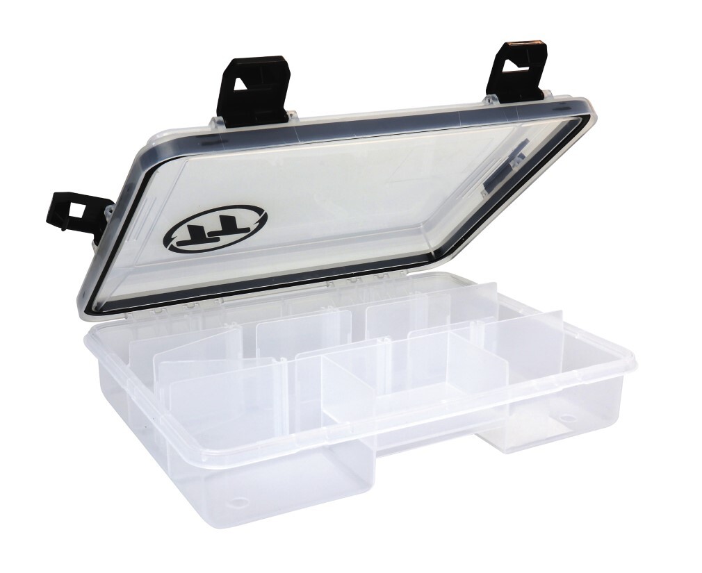 Small Tackle Tactics Waterproof Fishing Tackle Tray with Adjustable  Compartments