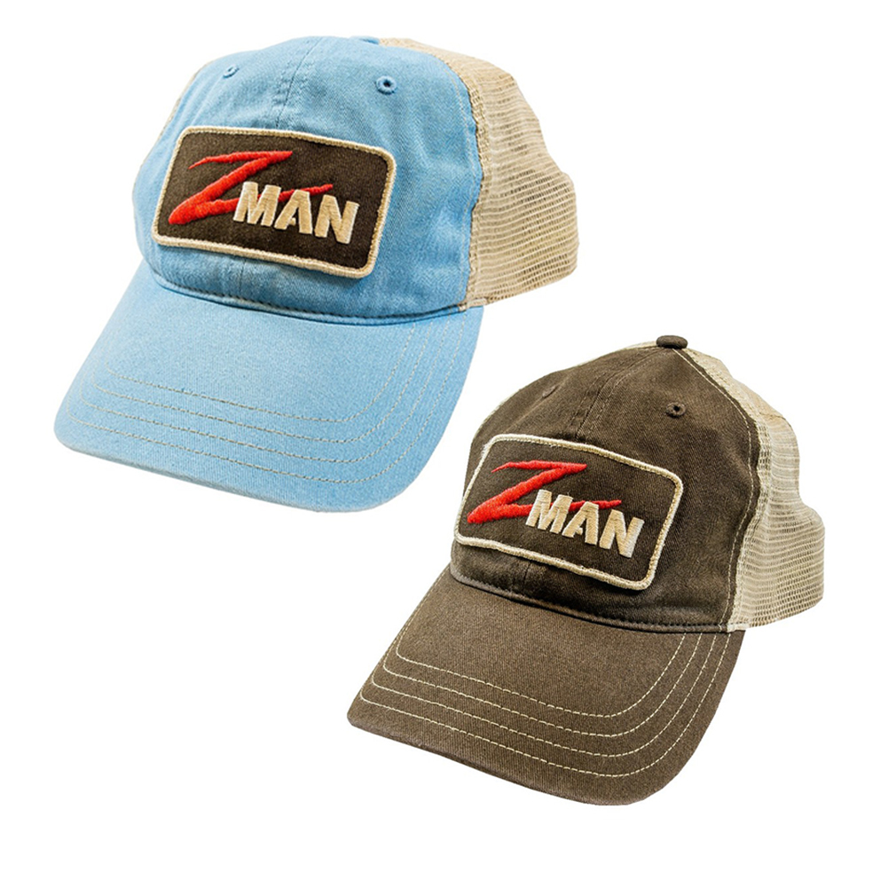 ZMan Lures Patch TruckerZ Fishing Cap with Adjustable Snapback Closure - Fishing  Hat