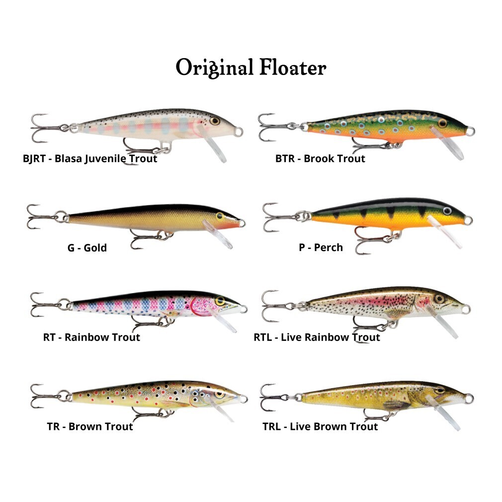 5cm Rapala Original Floating Minnow Hard Body Fishing Lure - Picture 11 of 15