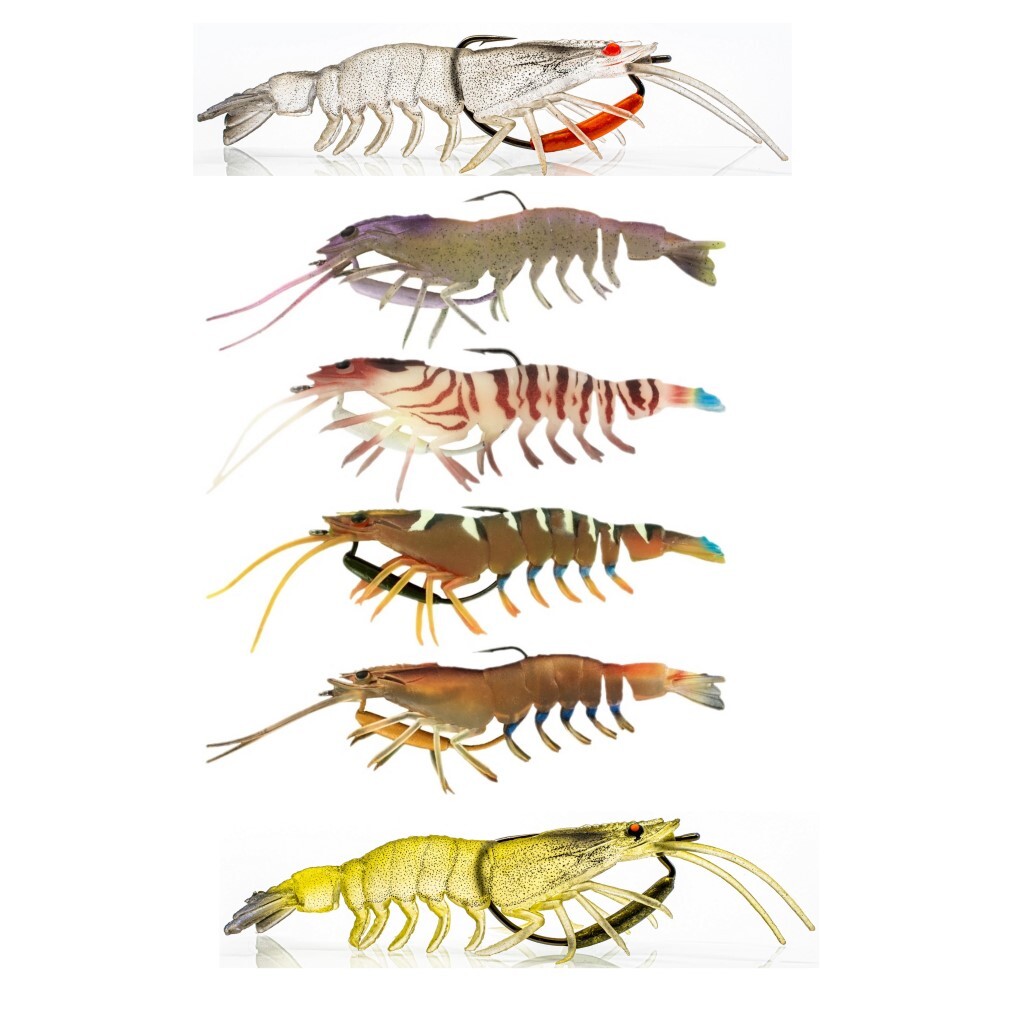 Chasebait, Lures, Flick, Prawn, 125mm, with, Lead, Weight, Fishing