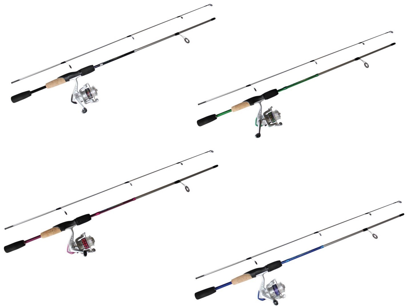 5'6 Okuma Steeler XP 2 Piece Fishing Rod and Reel Combo Spooled with Line