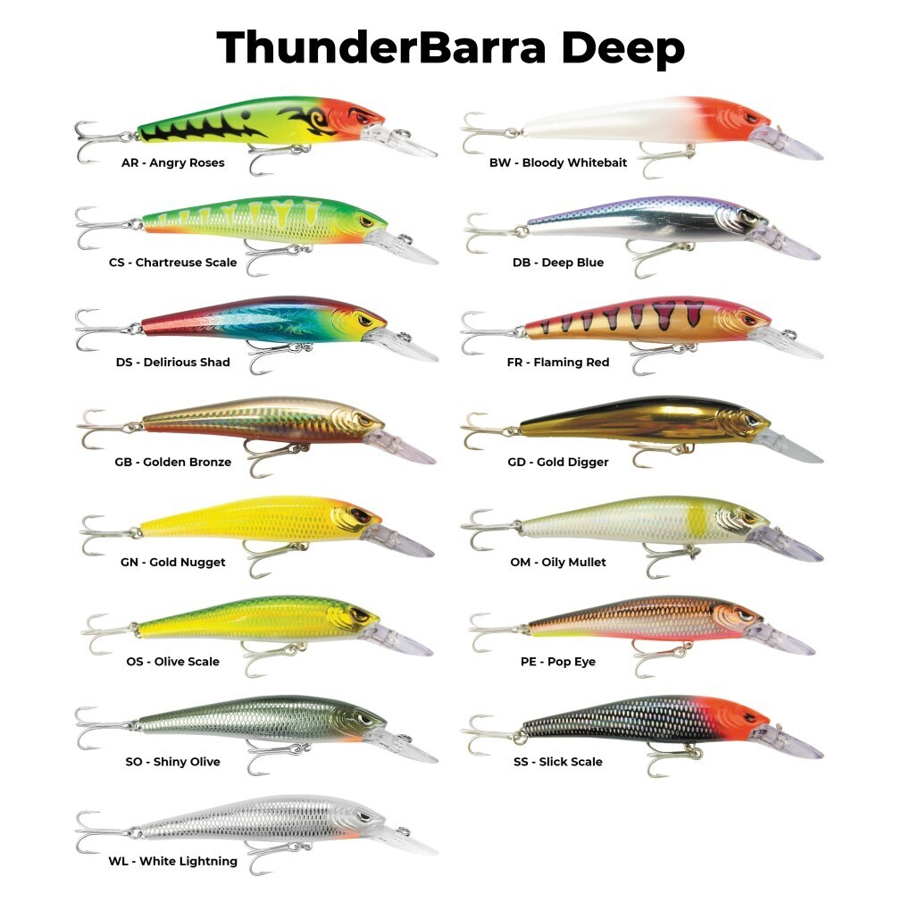 11cm Storm Thunder Barra Deep Hard Body Lure - Deep Diving