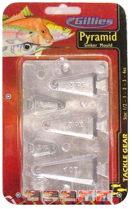 Gillies Pyramid Sinker Mould Combo - Makes 5 Different Pyramid