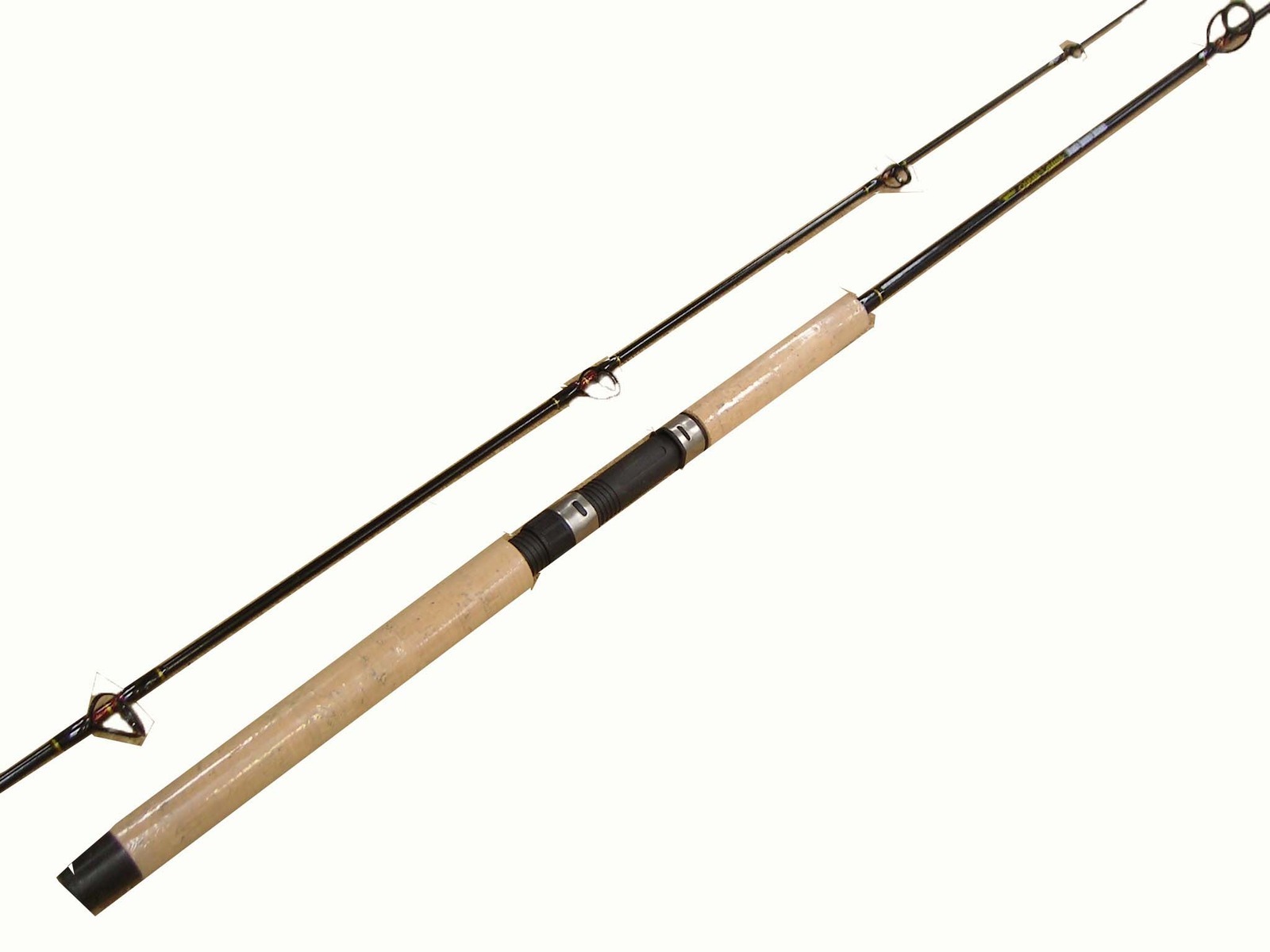 Jarvis Walker Deluxe Black Queen 8ft 2 Pce 2-6kg Solid Glass Fishing Rod  With Cork Grip