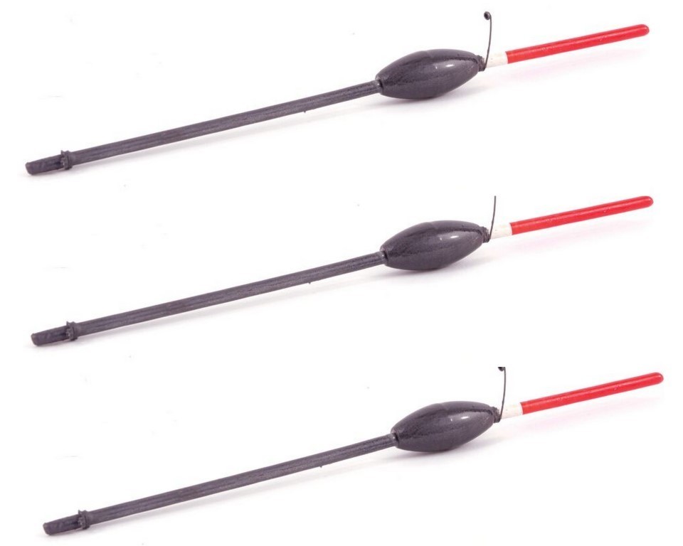 3 x Jarvis Walker Small Blackfish Floats - Luderick Floats - Pencil Stem  Floats