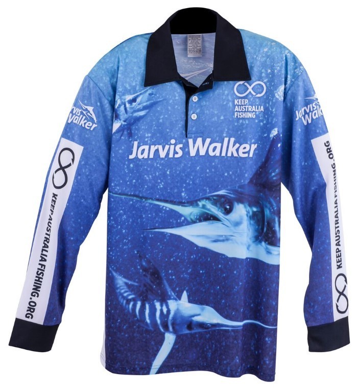 Jarvis Walker Long Sleeve Tournament Fishing Shirt with Collar-Light Fishing  Jersey