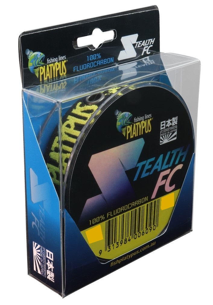 80m Spool of Platypus Stealth Fluorocarbon Fishing Leader With