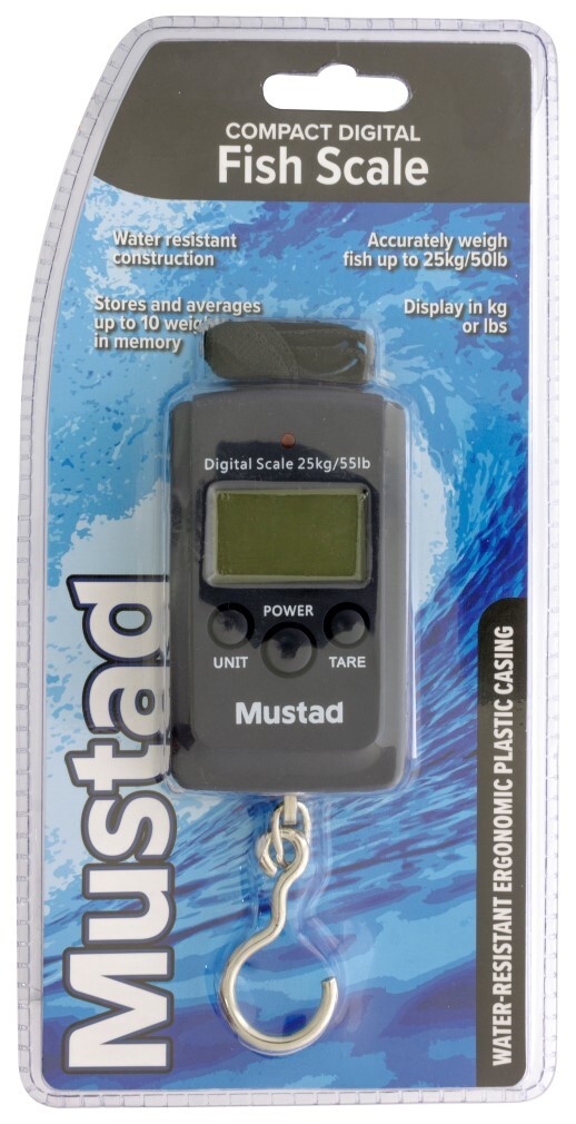 Mustad 25kg Water Resistant Digital Fish Scales