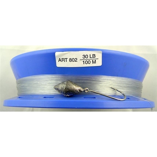 30lb PRE RIGGED 8 RING CASTER HAND LINE-100m BULK 3 PACK GREAT FOR THE  FAMILY