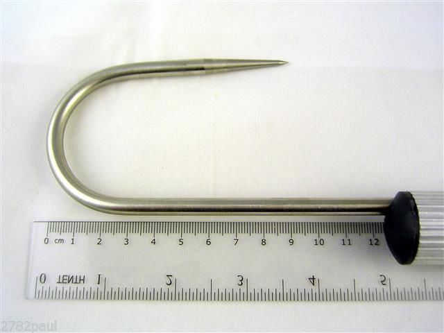 Wilson 1ft Fishing Gaff with 1 Aluminium Handle and Stainless Steel Gaff  Hook