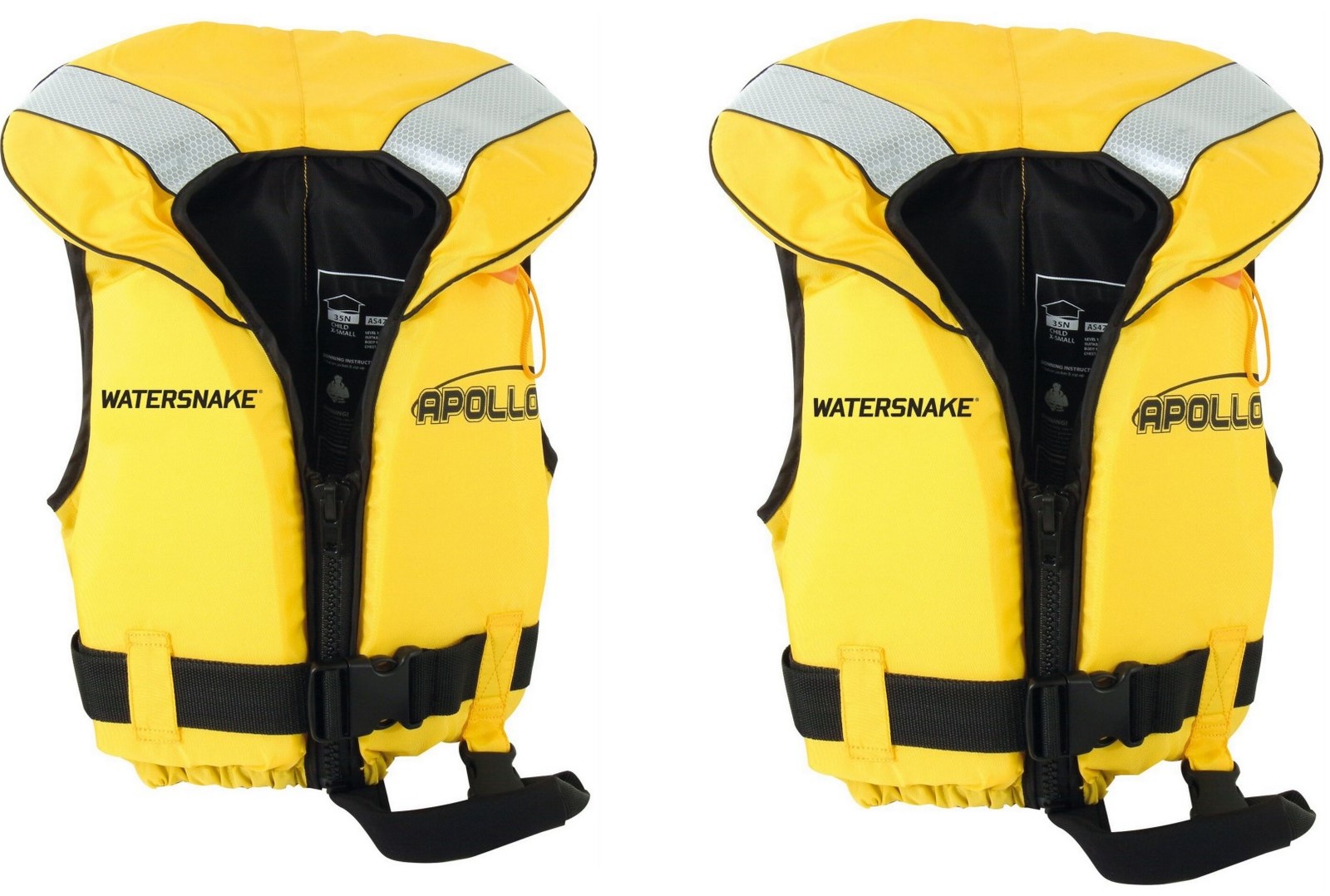 2 X Watersnake Apollo Adult or Child Life Jackets Red Level 100 PFDs