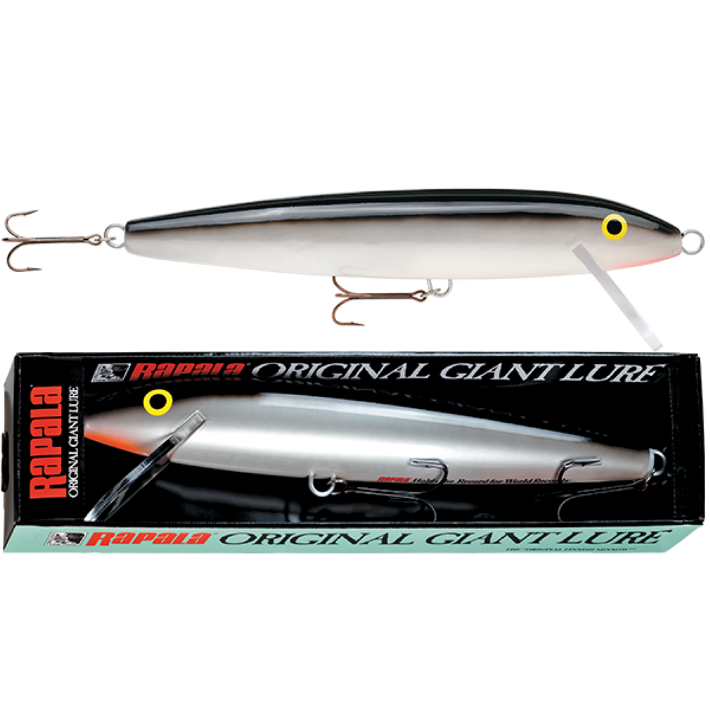 75cm Rapala Original Giant Lure in Display Box - 29 Silver Back Finnish  Minnow