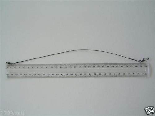 6 x Deluxe Black Nylon Coated Stainless Steel Wire Fishing Leaders - Wire Trace - Picture 23 of 55
