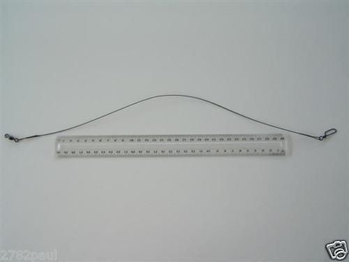 6 x Deluxe Black Nylon Coated Stainless Steel Wire Fishing Leaders - Wire Trace - Picture 47 of 55