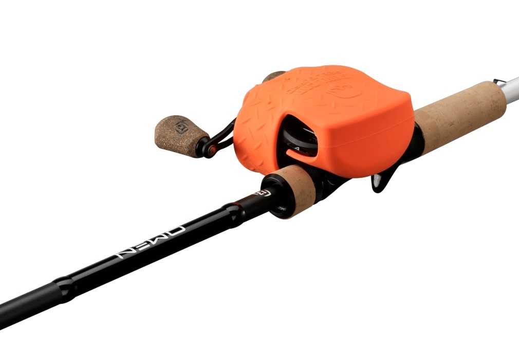13 Fishing Orange Skull Cap Reel Guard Low Profile Baitcaster