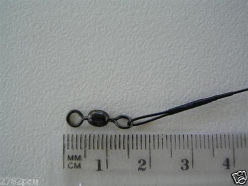 6 x Deluxe Black Nylon Coated Stainless Steel Wire Fishing Leaders - Wire Trace - Picture 42 of 55