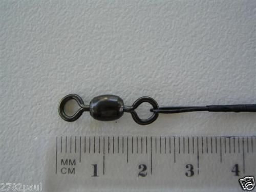 6 x Deluxe Black Nylon Coated Stainless Steel Wire Fishing Leaders - Wire Trace - Picture 48 of 55