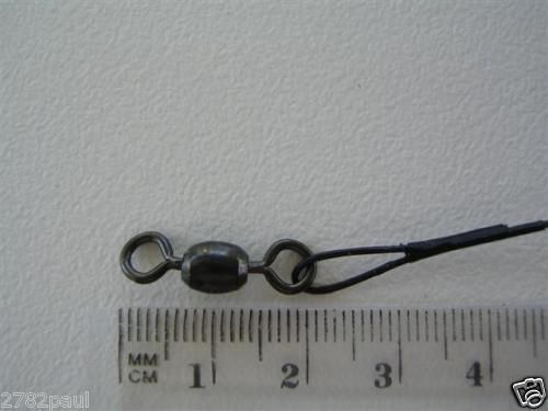 6 x Deluxe Black Nylon Coated Stainless Steel Wire Fishing Leaders - Wire Trace - Picture 54 of 55
