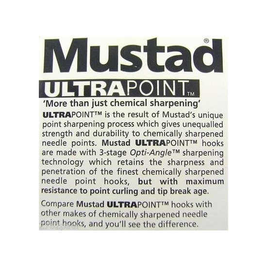 3 Packs of Mustad 10829NPBLN Big Gun Chemically Sharp Fishing Hooks