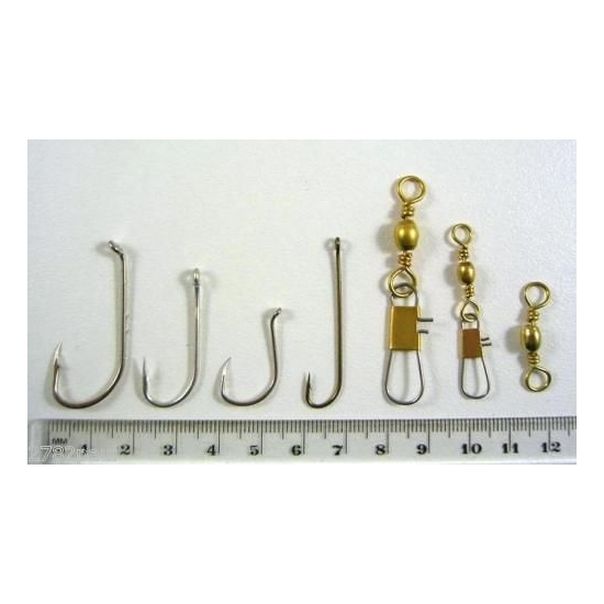 Surecatch Beach Assorted Swivel and Hook Pack In Fishing Tackle Box