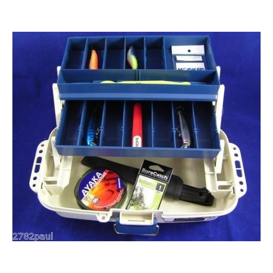 SURECATCH HEAVY DUTY FISHING TACKLE/TOOL BOX - 2 TRAY