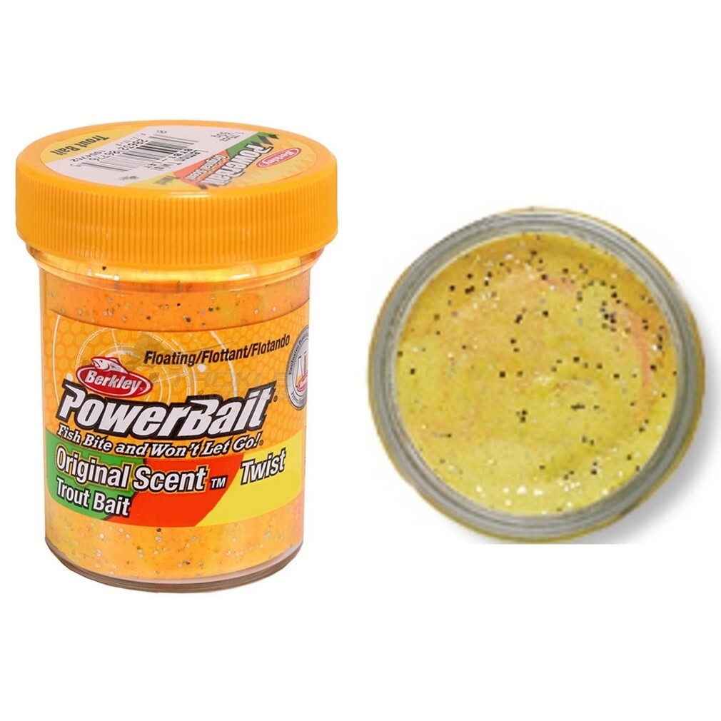 50gm Tub of Lemon Twist Berkley Powerbait Trout Bait Dough Original Scent