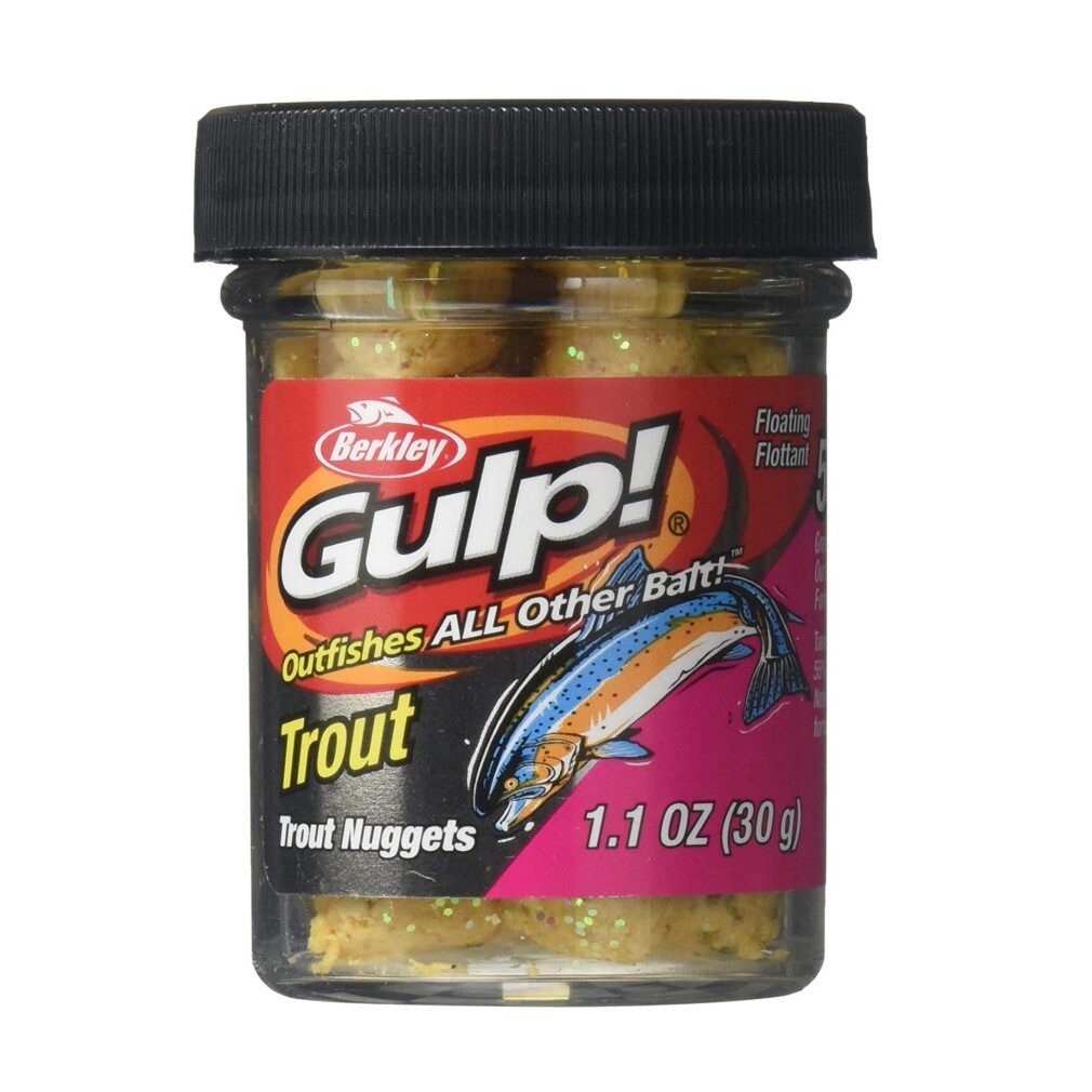 Berkley GULP NUGGETS Trout Bait ORANGE PULP 50g New 