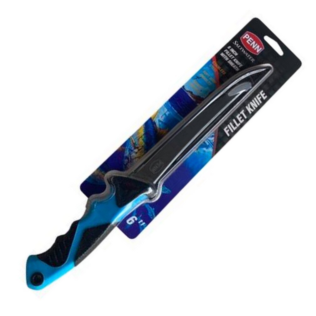 Penn 6 Inch Fillet Knife With Sheath Stainless Steel Fish Filleting Knife