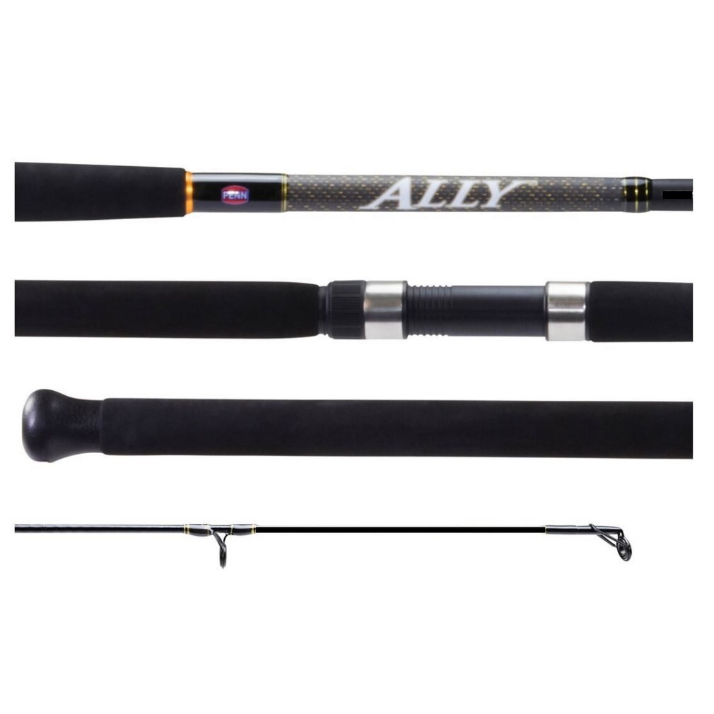 6ft Penn Ally 4-8kg Fishing Rod - 2 Pce Spin Rod with Solid Tip
