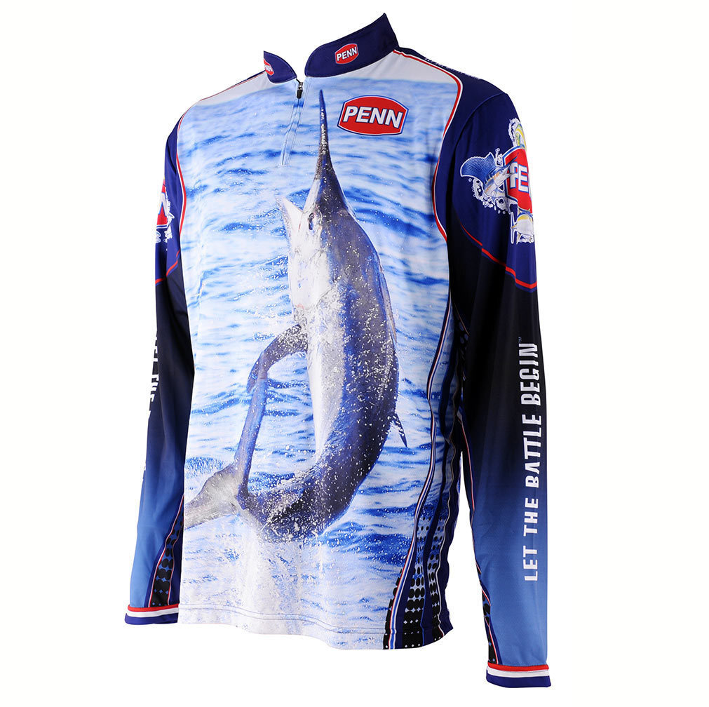 Penn Black Marlin XXXL Long Sleeve Tournament Fishing Shirt - Dye Sublimated