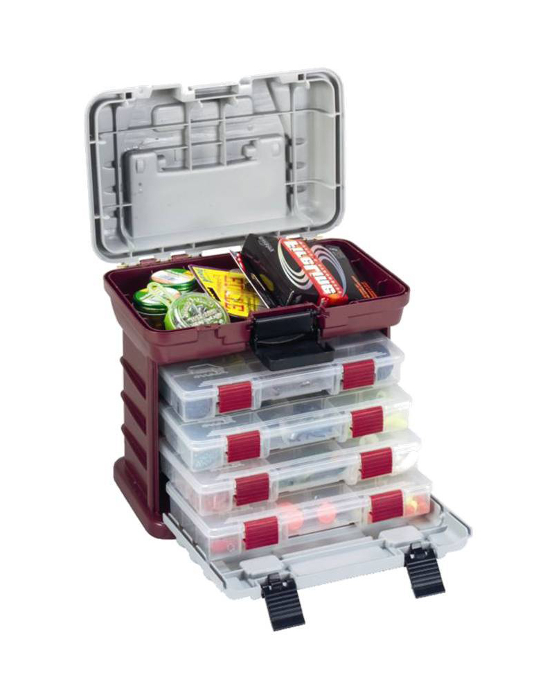 Plano 1354 Tackle Box - 4 Removable Tackle Tray System With Top