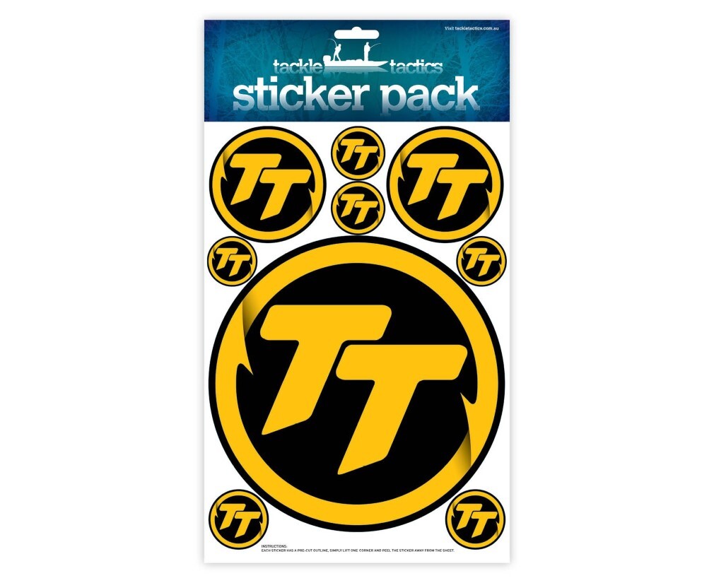 TT Lures, Team, TT, Sticker, Pack - 14 Stickers