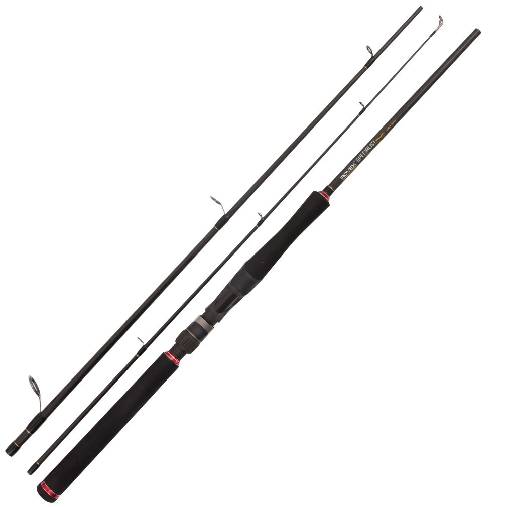 6'6 Rovex Specialist 3-6kg 3 Piece Travel Fishing Rod - Hi Modulus Graphite