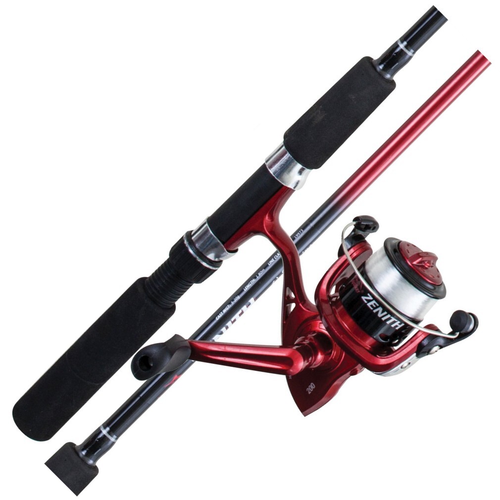 6ft Red Jarvis Walker Zenith 2-4kg Kids Fishing Rod and Reel