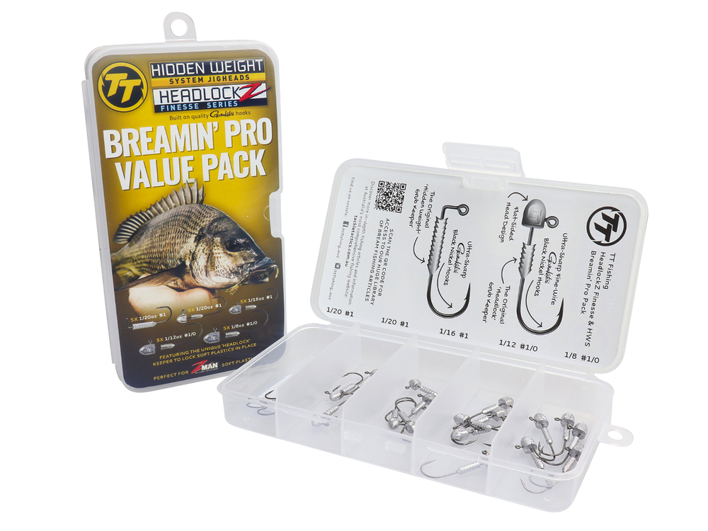 TT Fishing Breamin' Pro Value Pack - TT Lures Assorted Jig Heads Kit