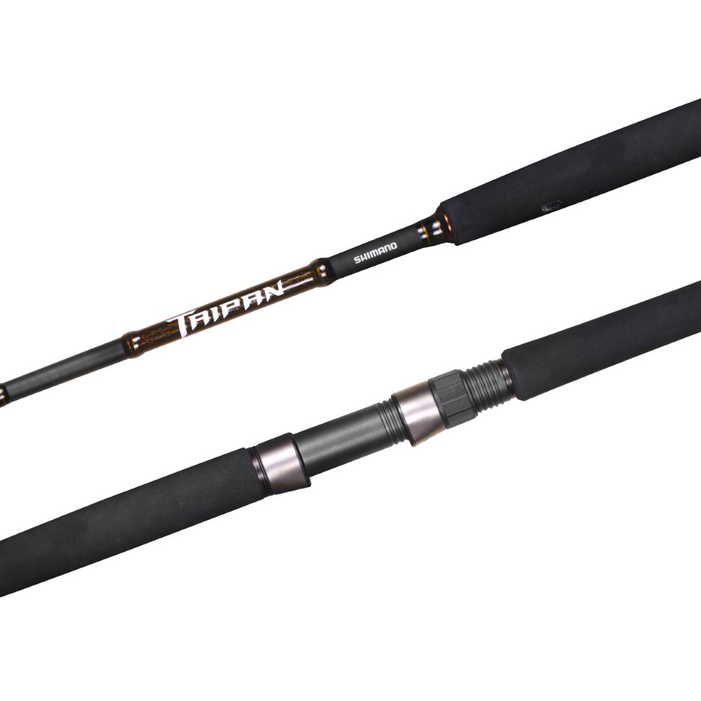 6ft Shimano Taipan 2 Piece 2-4kg Spin Fishing Rod with Integrated  Fibreglass Tip