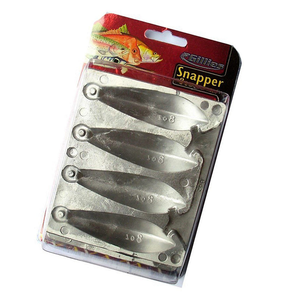 Gillies 8oz Snapper Sinker Mould - Makes 4 Snapper Sinkers at a